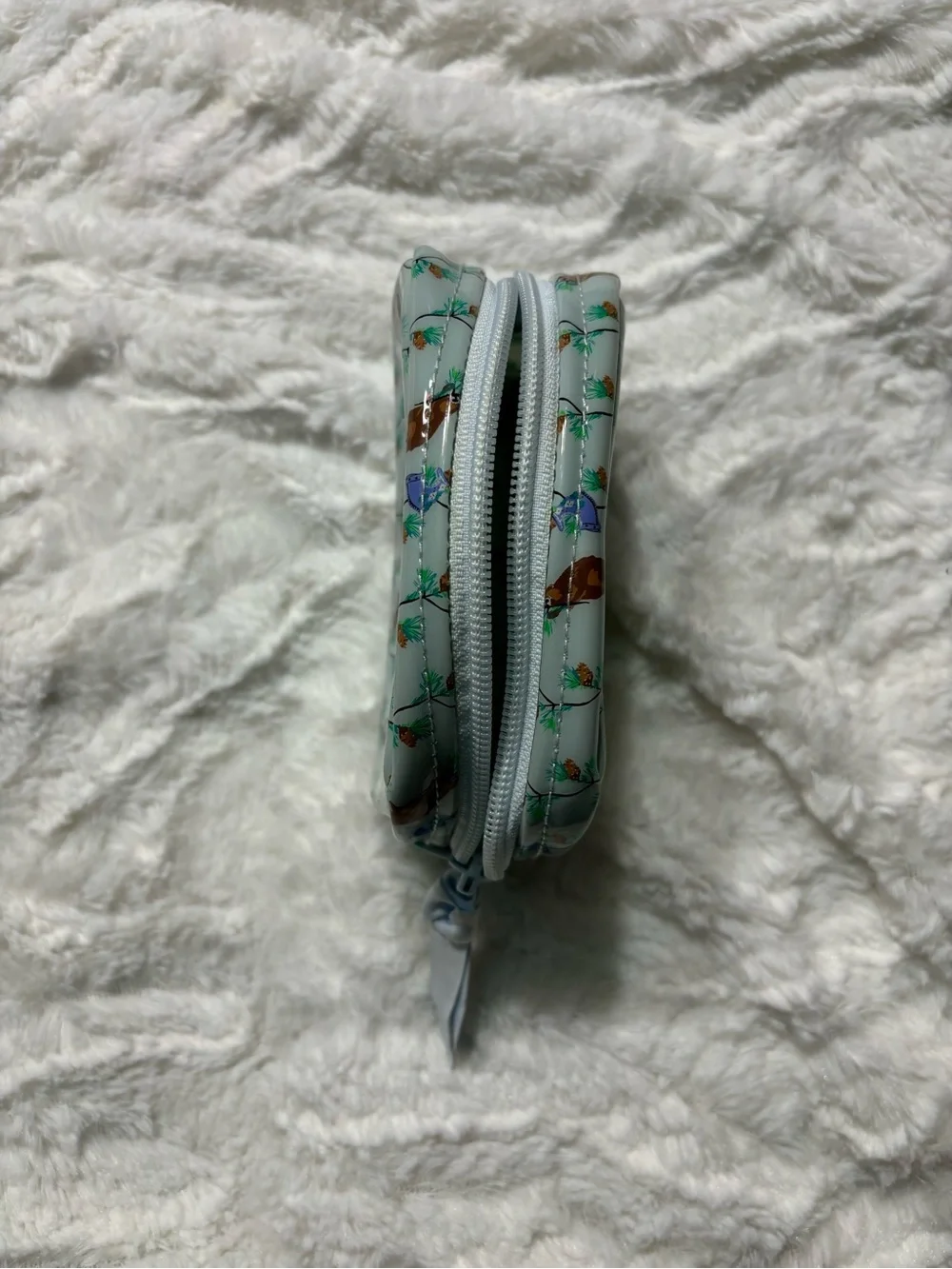 Vera Bradley Mini Dome Cosmetic Bag in Merry Mischief Pattern Beavers Woodland